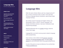 Tablet Screenshot of languagebits.com